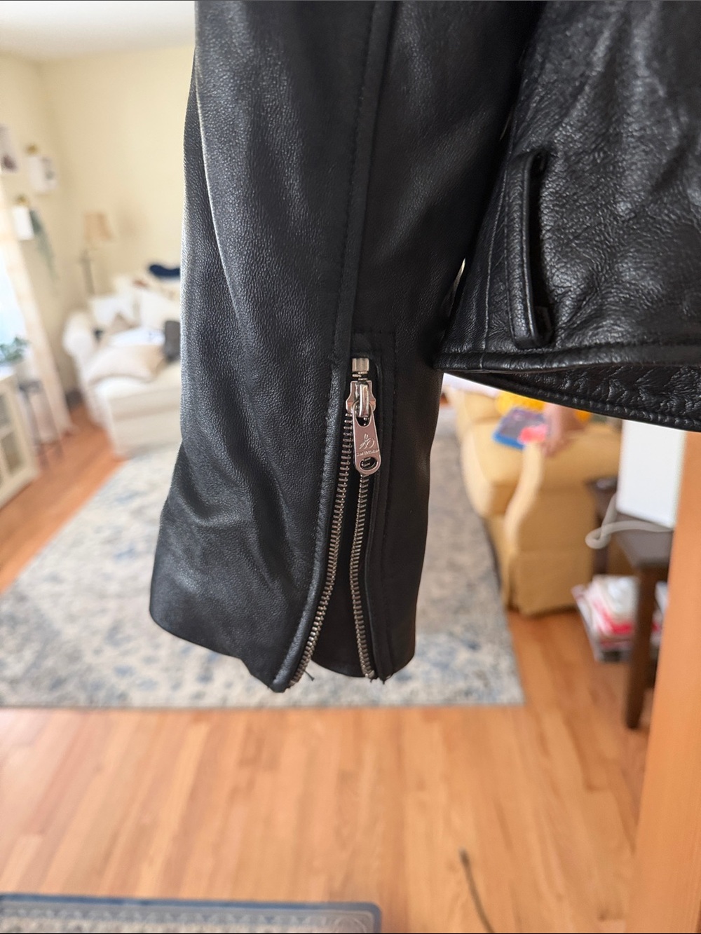Sam Edelman Black 100% Lamb Leather Moto Biker Jacket Originally $598 - Picture 8 of 12